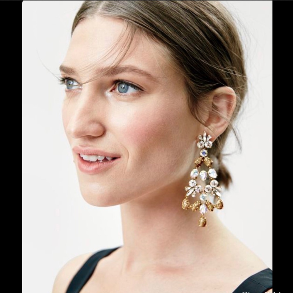 J. Crew Mixed Crystal Earrings